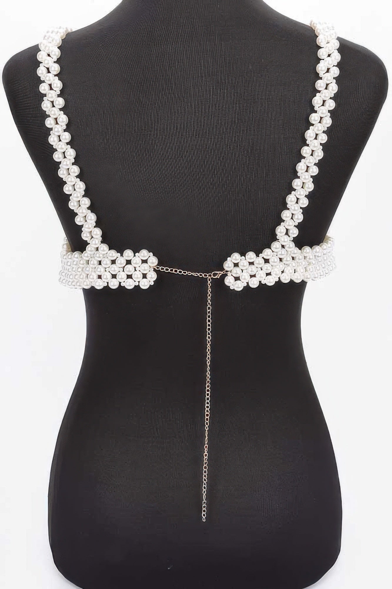 Faux Pearl Bra Top